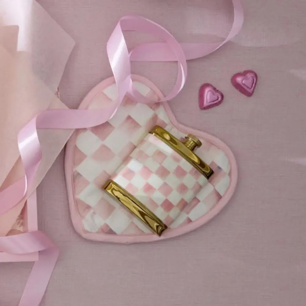 MACKENZIE-CHILDS Rosy Check 3260 Flask